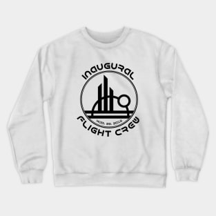 Inaugural Flight Crew, East - Black Crewneck Sweatshirt